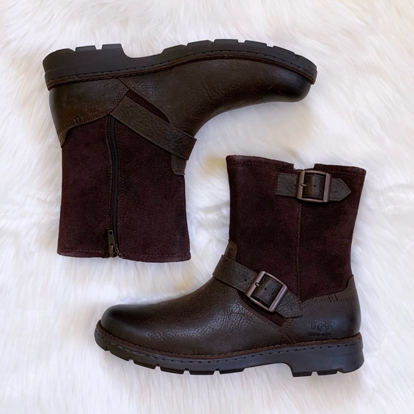 UGG Men’s Messner Waterproof Stout Moto Boots - Picture 6 of 8